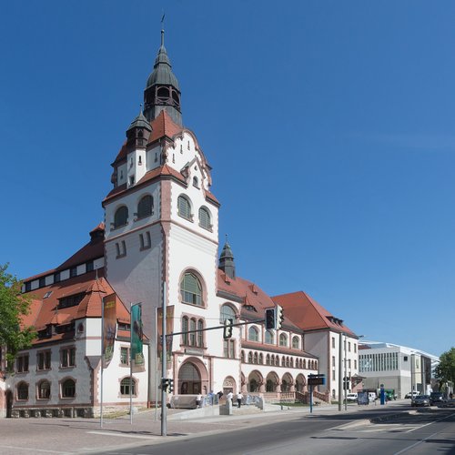 Außenansicht der Kongresshalle am Zoo Leipzig