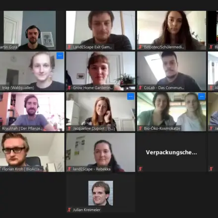 Screenshot eines Zoom-Meetings
