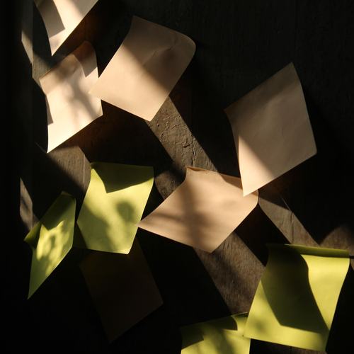 Sticky Notes an Wand