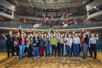 Gruppenfoto vom Team Wissenschaft im Dialog