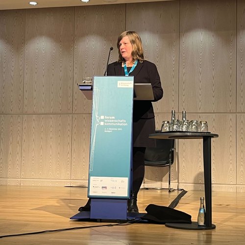 Cordula Eubel auf dem Forum Wissenschaftskommunikation 2025