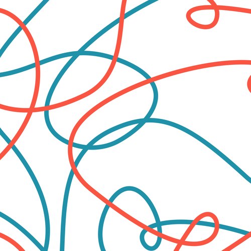 Bunte geschwungene Linien