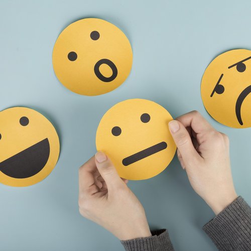 Emojis mit verschiedenen Emotionen